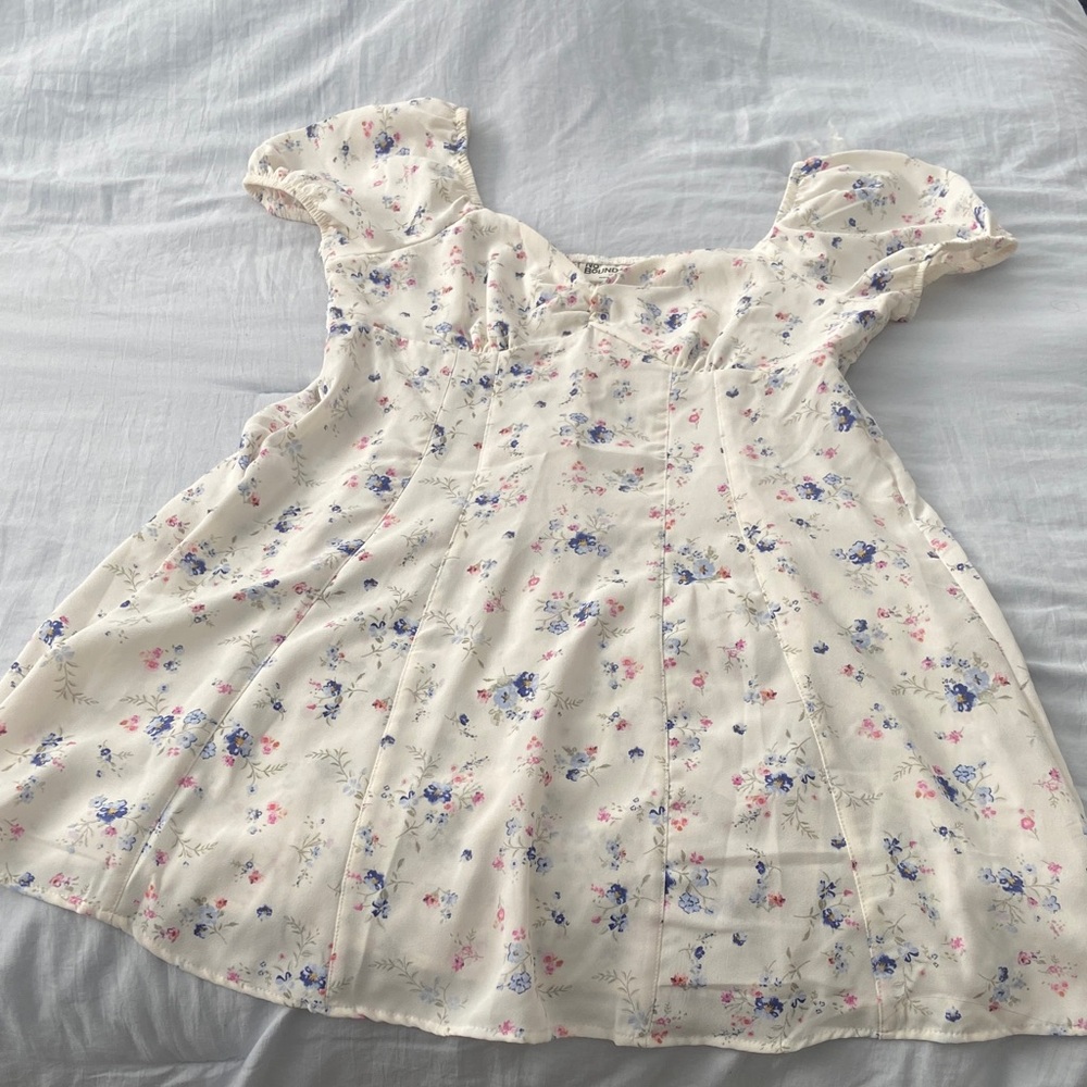 No Boundaries Cream Floral Dress